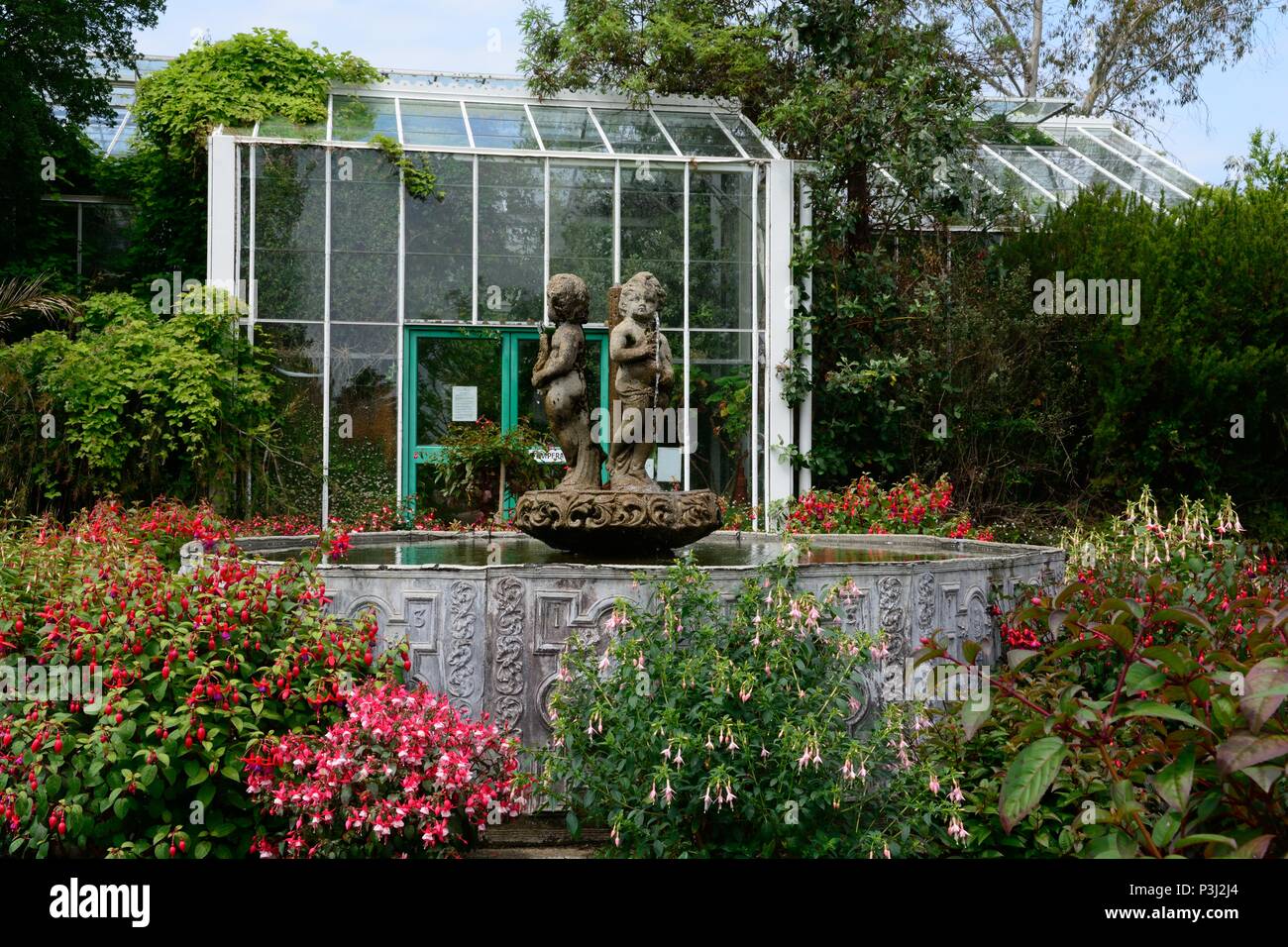 Entrance to the Temperate house Singleton Park garden Mumbles Swansea
