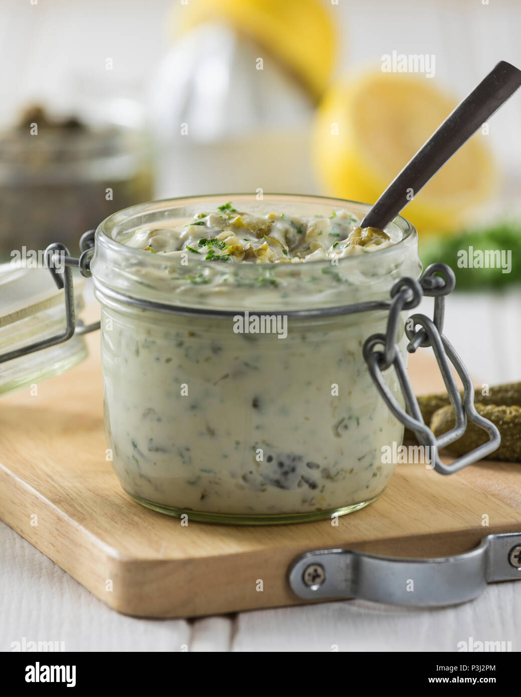 Tartare sauce. Stock Photo