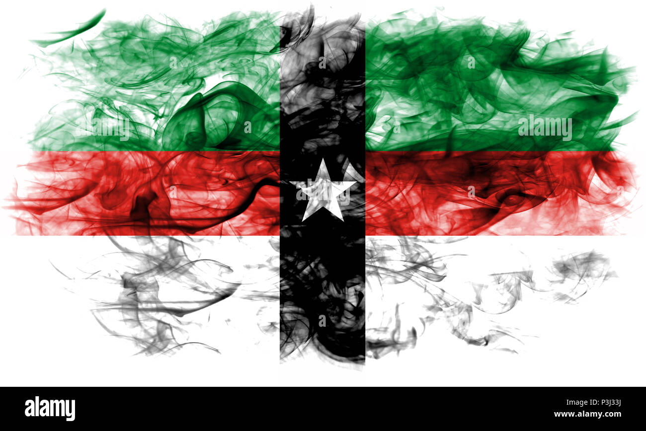 Denison city smoke flag, Texas State, United States Of America Stock Photo  - Alamy