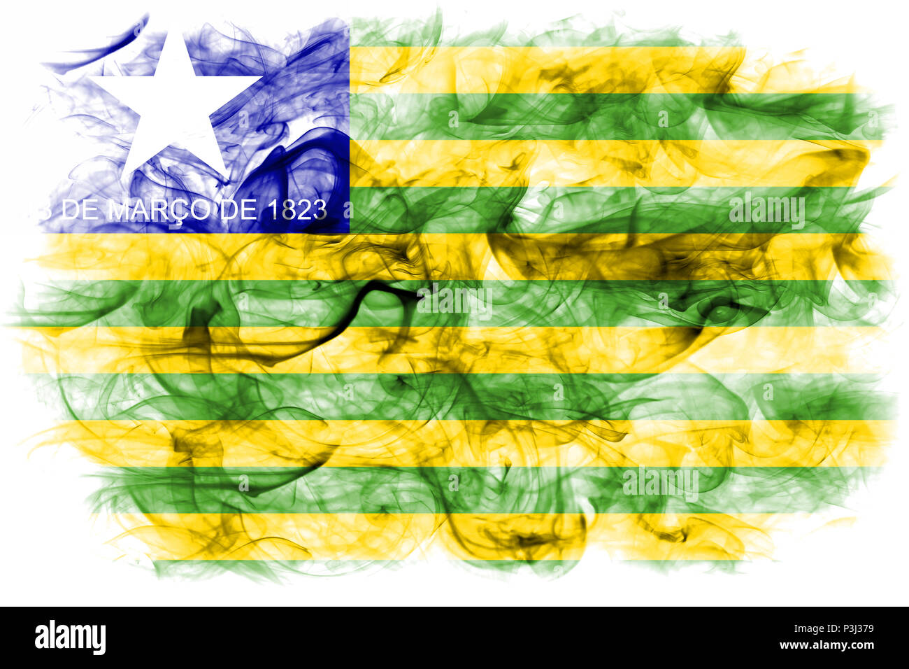 Brazil smoke flag Cut Out Stock Images & Pictures Alamy
