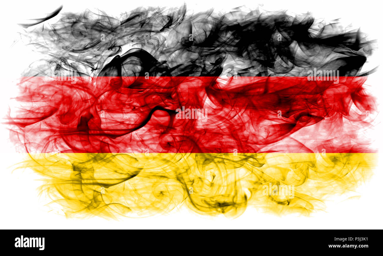 Germany Smoke Flag Stock Photo Alamy