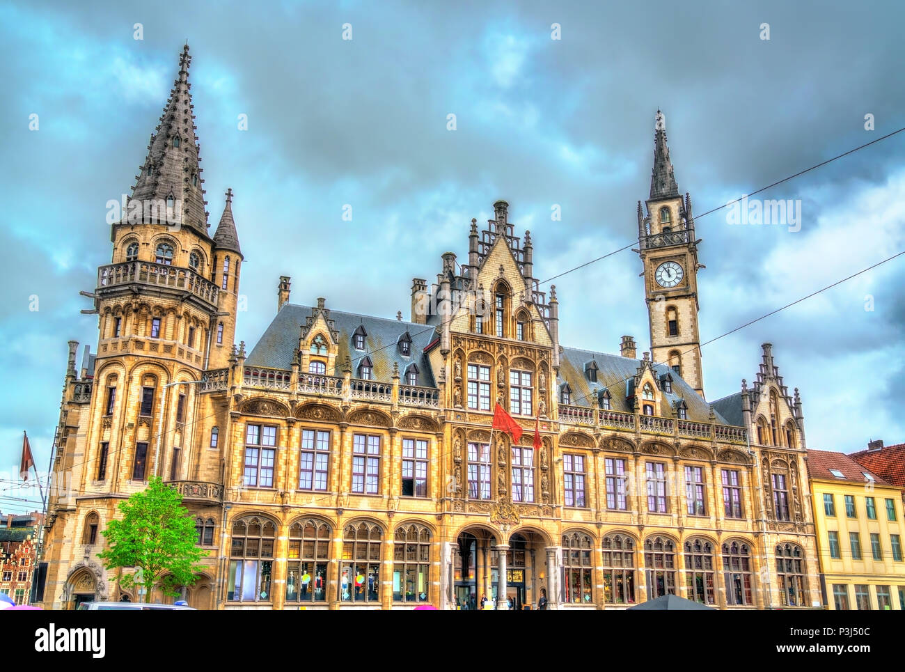 Old Post Office in Ghent, Belgium Stock Photo - Alamy