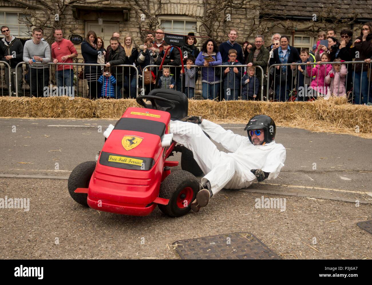 Wacky Races take place in Tetbury, run by the Lions Club 02/05/2016 Stock Photo