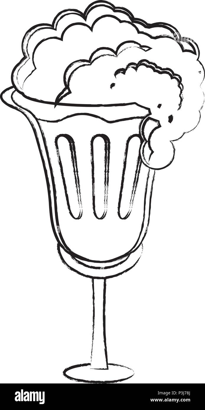 irish beer glass over white background, vector illustration Stock