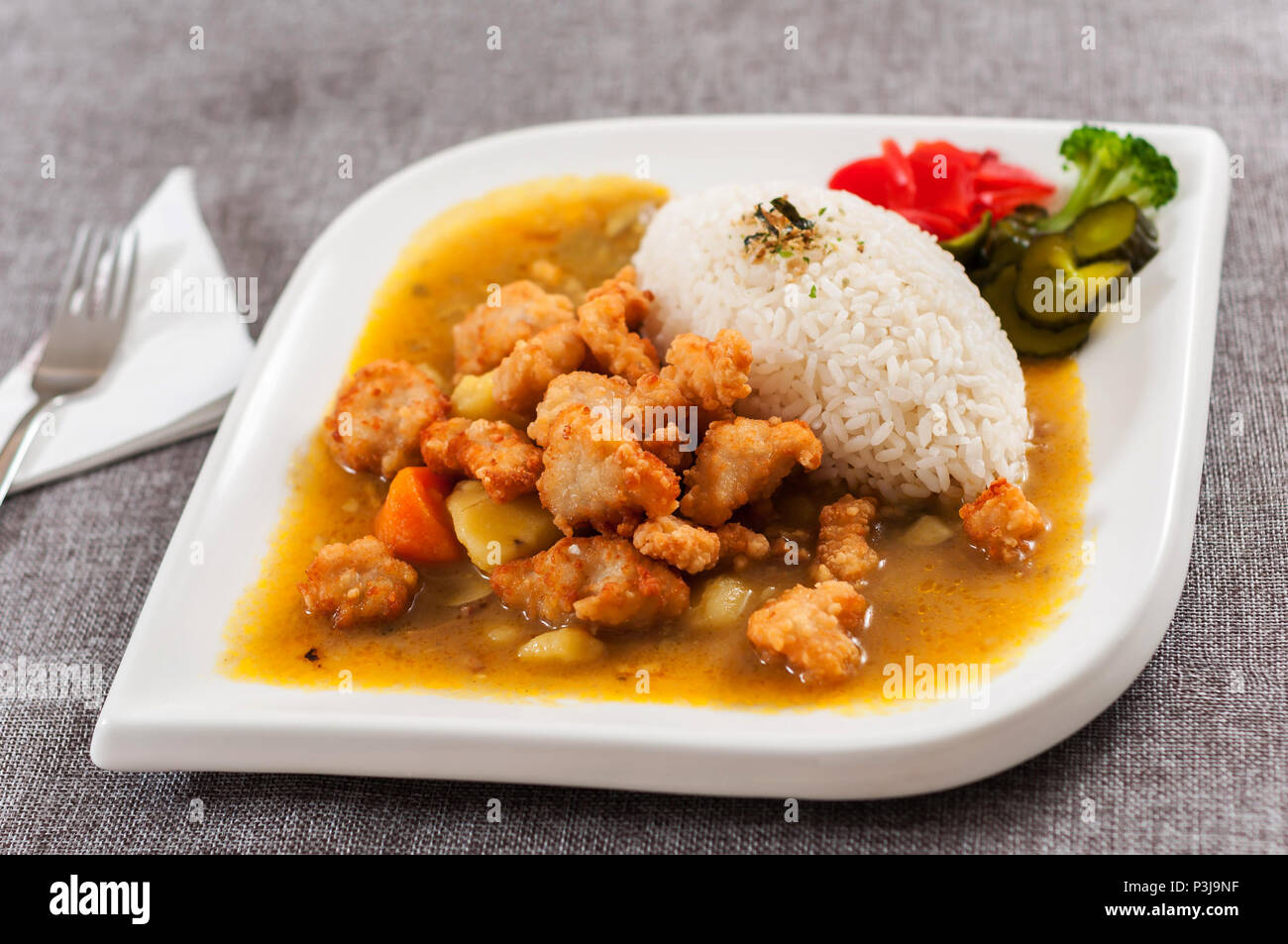 Fried minced chicken curry Stock Photo Alamy