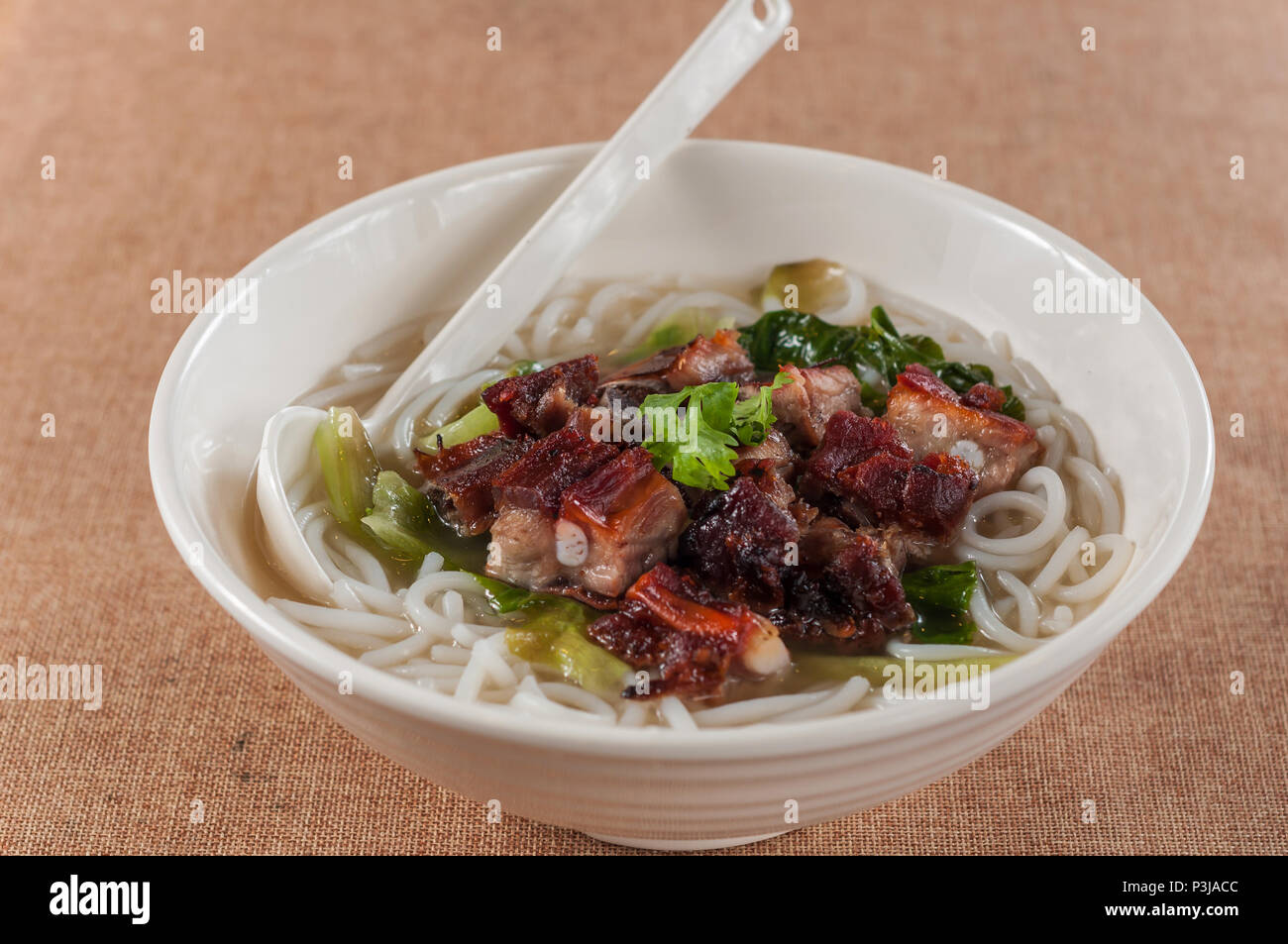 Ribs rice noodle Stock Photo Alamy