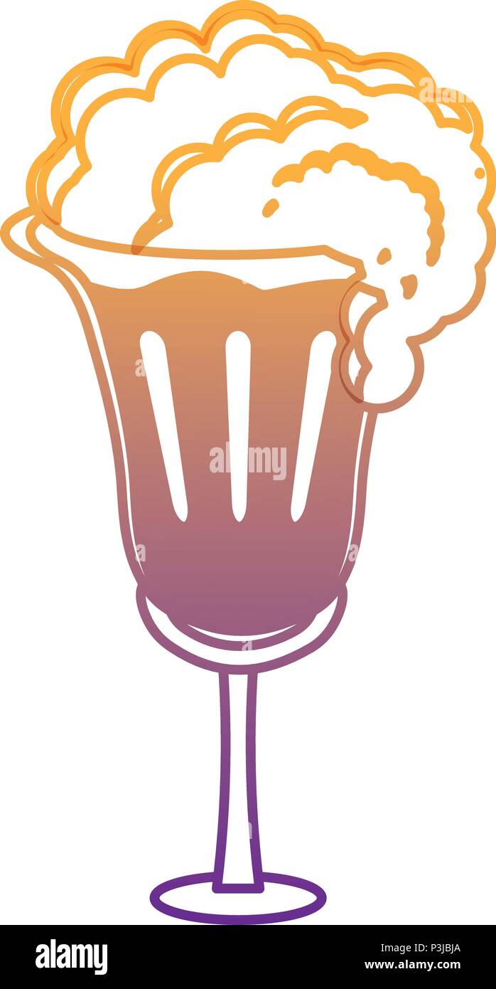 irish beer glass over white background, vector illustration Stock