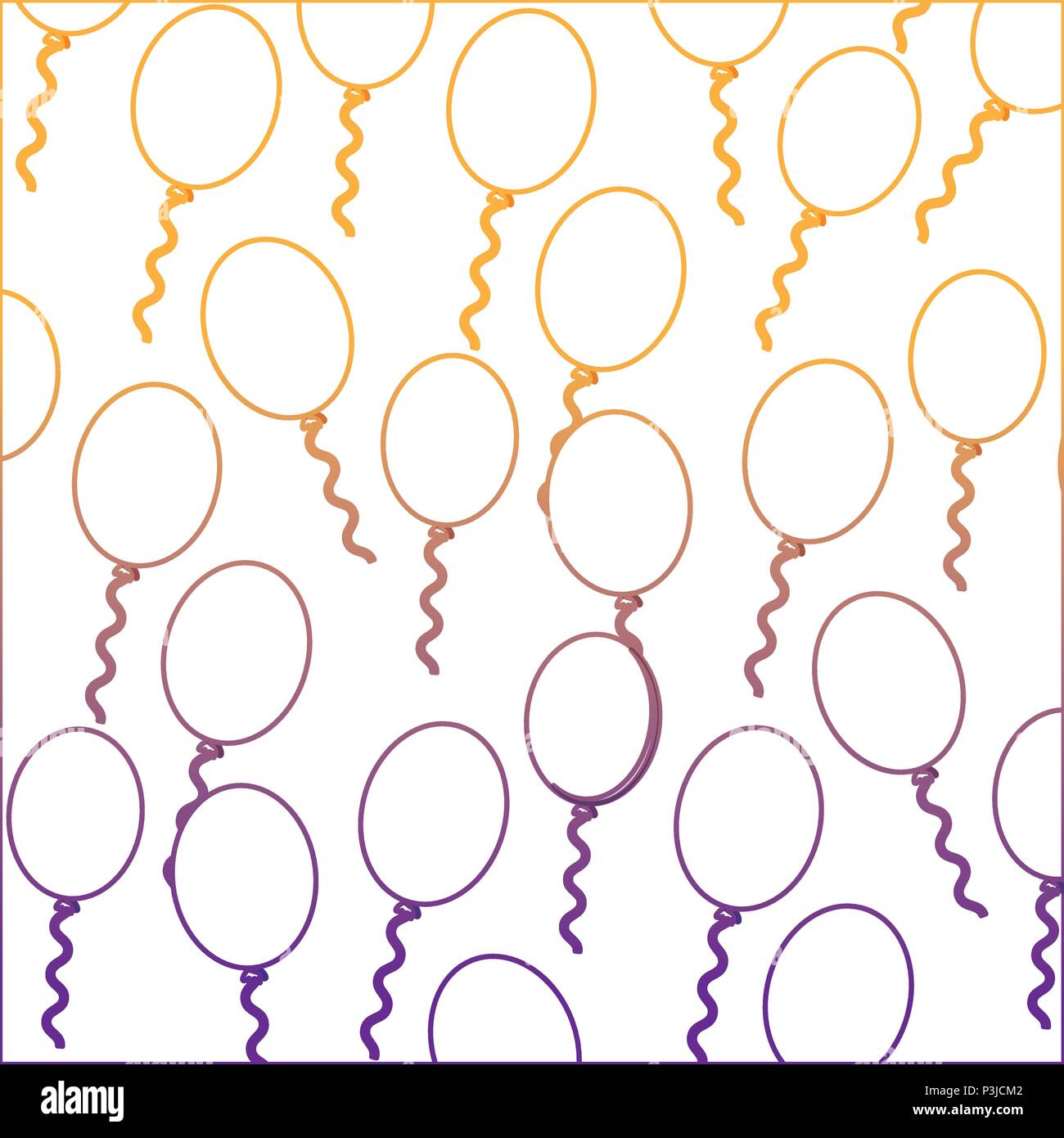 Background of balloons pattern, vector illustration Stock Vector Image ...