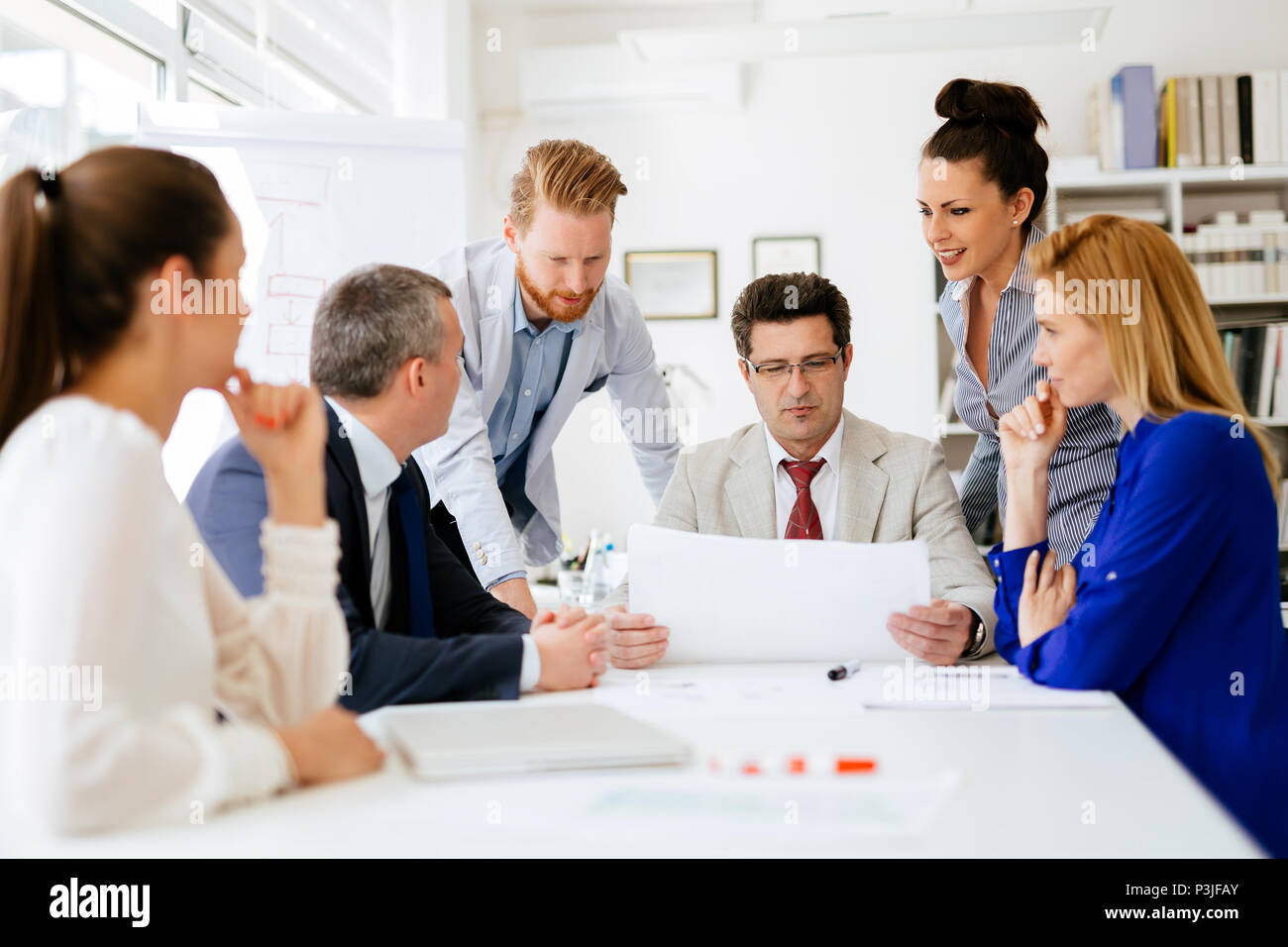 Business Meeting And Brainstorming Stock Photo - Alamy