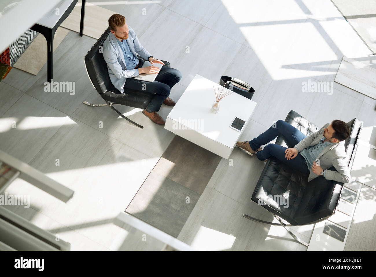Business people discussing ideas Stock Photo