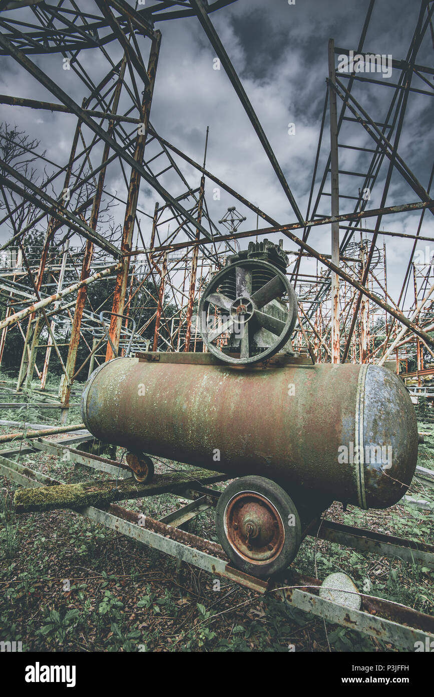 roller coaster - objects and places lost in time Stock Photo - Alamy