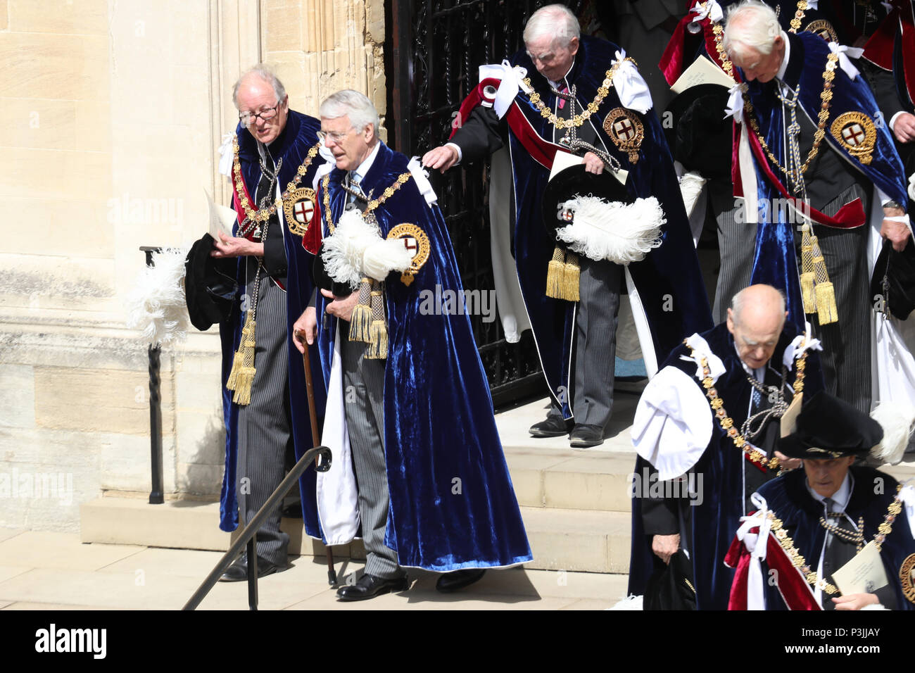 Former Prime Minister Sir John Major after the annual Order of the