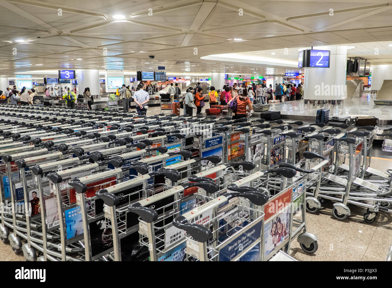 airport passenger baggage trolleys