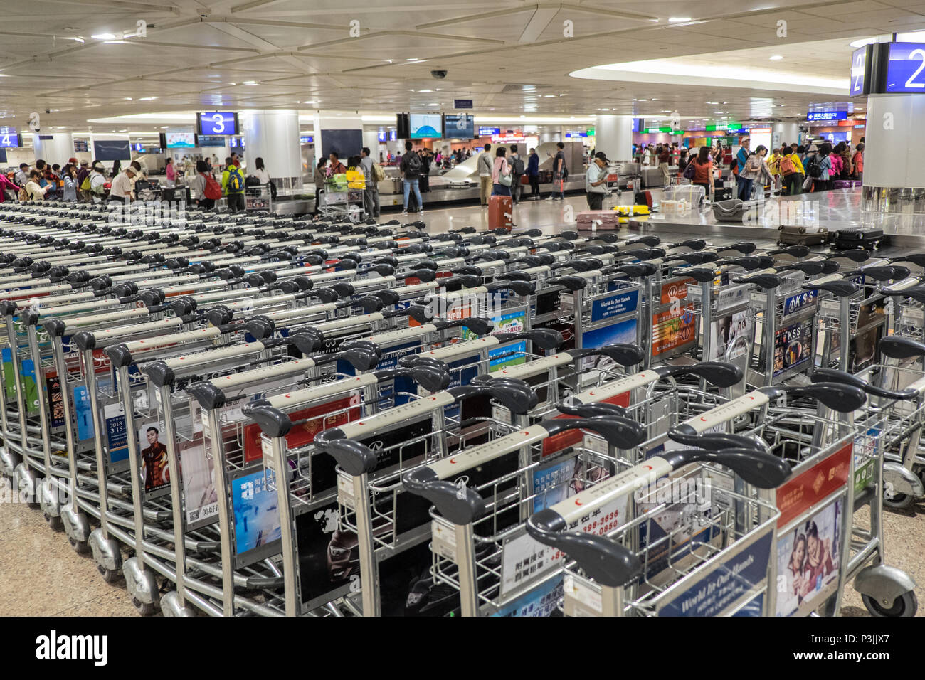 airport passenger baggage trolleys