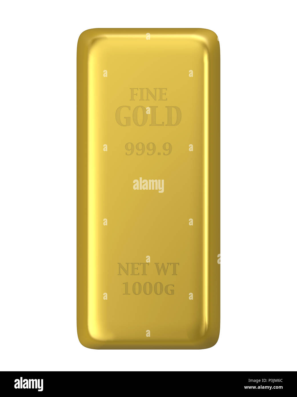 Gold Bars Isolated Stock Photo Alamy