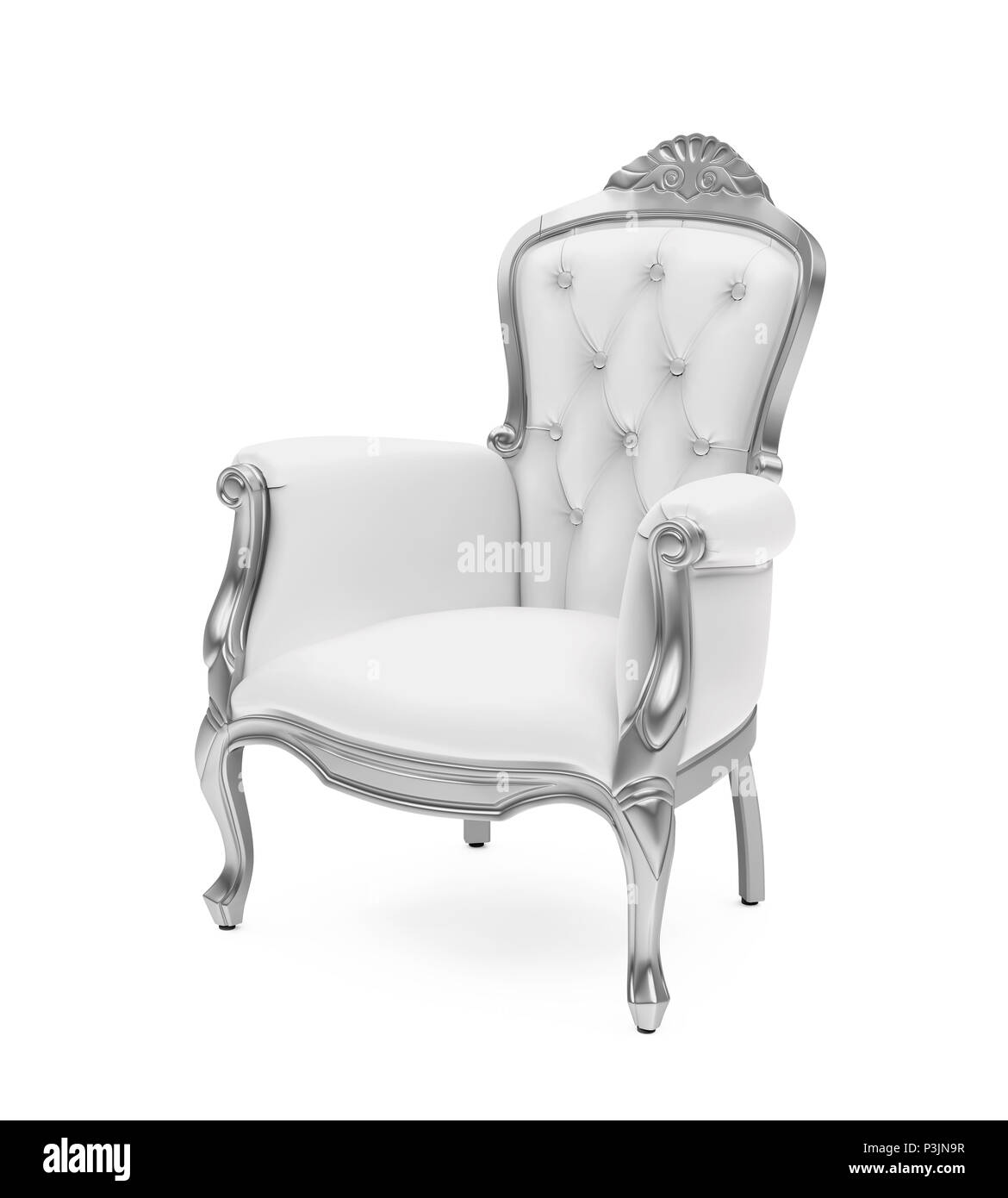 Throne Chair Isolated Stock Photo