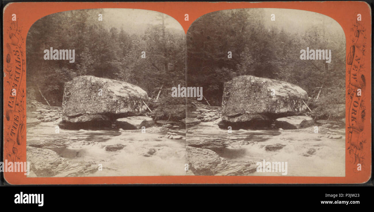 . Bowlder above Artists Grotto, Palensville. Alternate Title: Fourth series.  Coverage: [1865?-1885?]. Source Imprint: Tompkinsville, N.Y. : J. Loeffler, [1865?-1885?]. Digital item published 4-27-2006; updated 2-11-2009. 42 Bowlder above Artists Grotto, Palensville, by J. Loeffler 2 Stock Photo