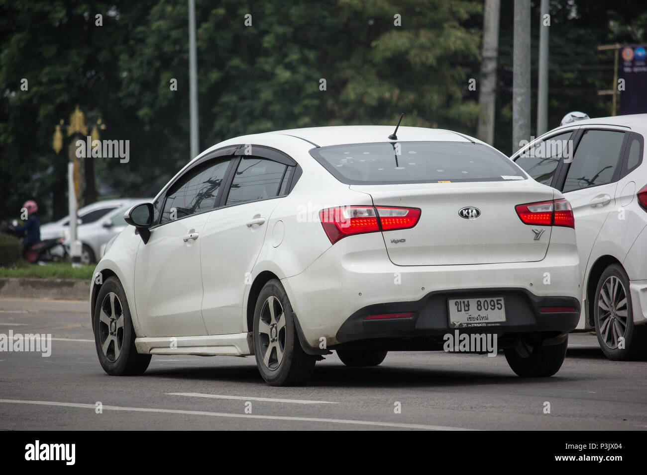 Chiang Mai Thailand June 17 18 Private Car Kia Rio Product Of Korea On Road No 1001 8 Km From Chiangmai Business Area Stock Photo Alamy