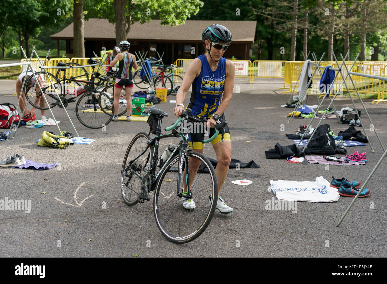 swim and bike race