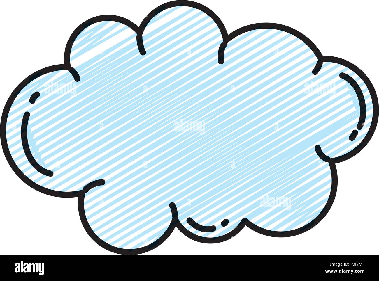 doodle nature fluffy cloud sky weather Stock Vector Image & Art - Alamy