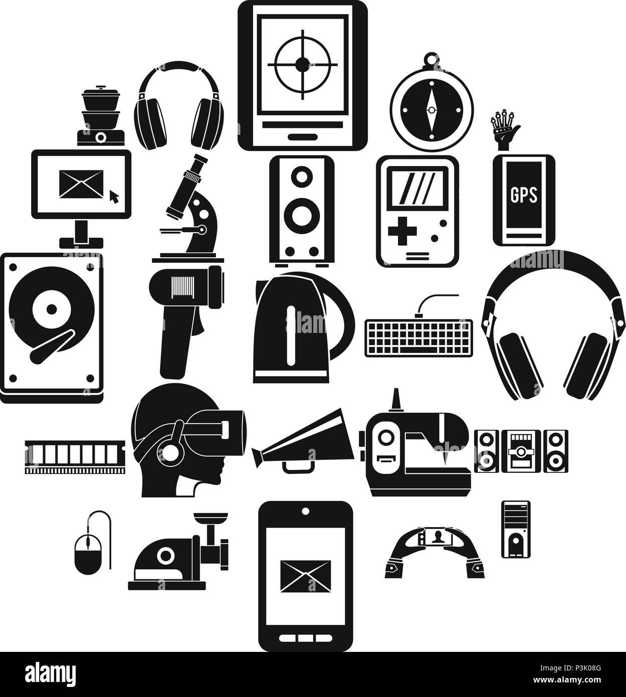 Medical equipment icons set, simple style Stock Vector Image & Art - Alamy
