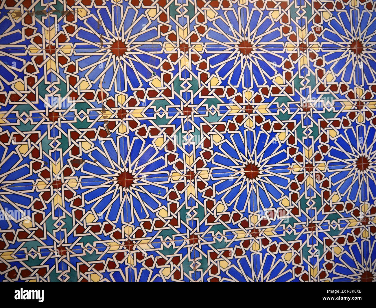 Moorish Rocks Moorish design tiling in the Catholic Cathedral on the Rock of ...