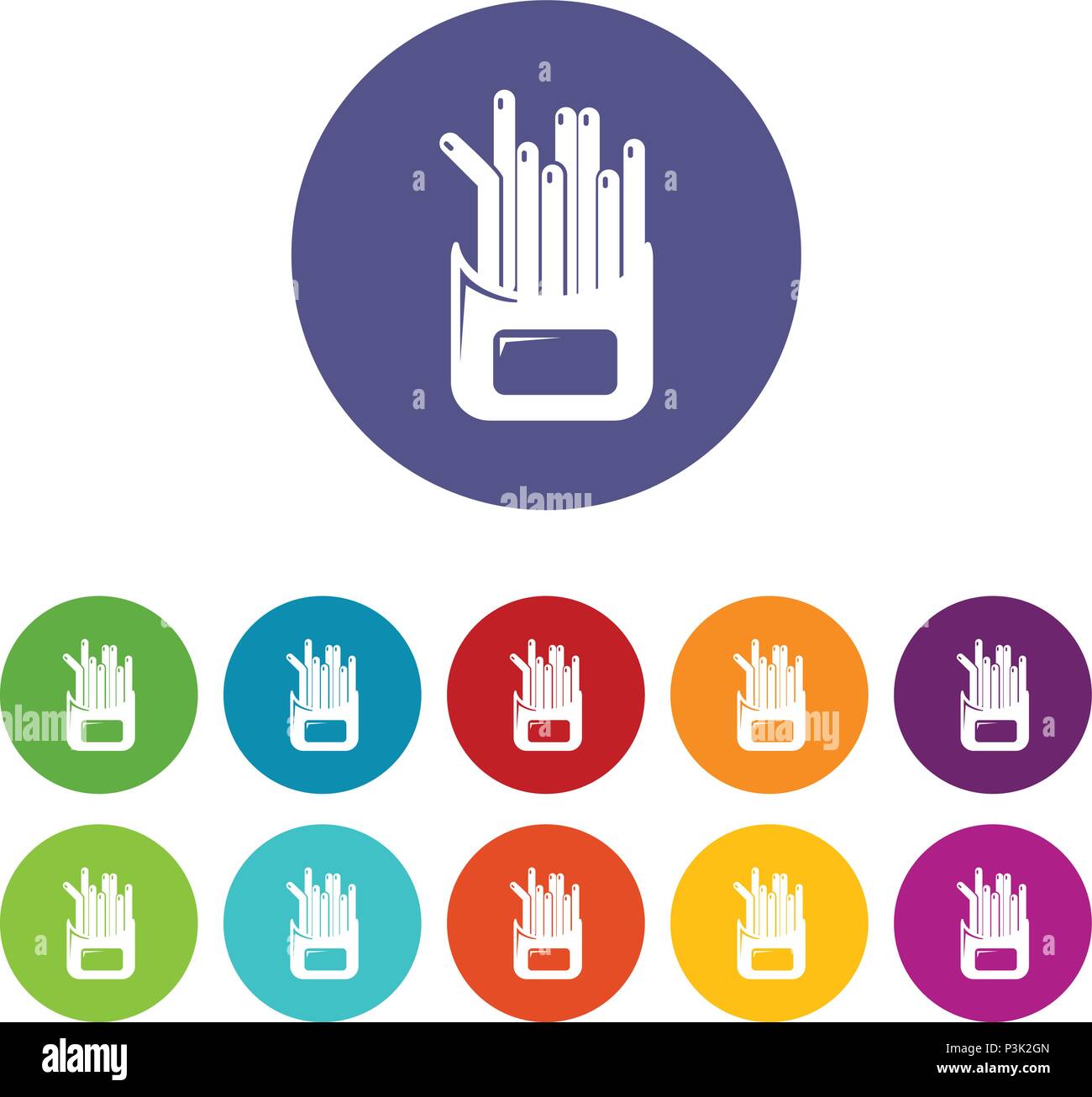 French fries icons set vector color Stock Vector Image & Art - Alamy