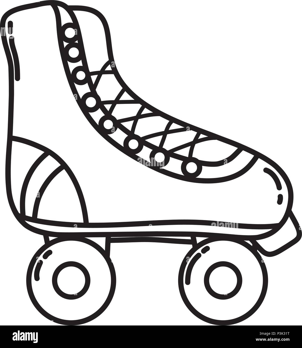 skating shoes vector
