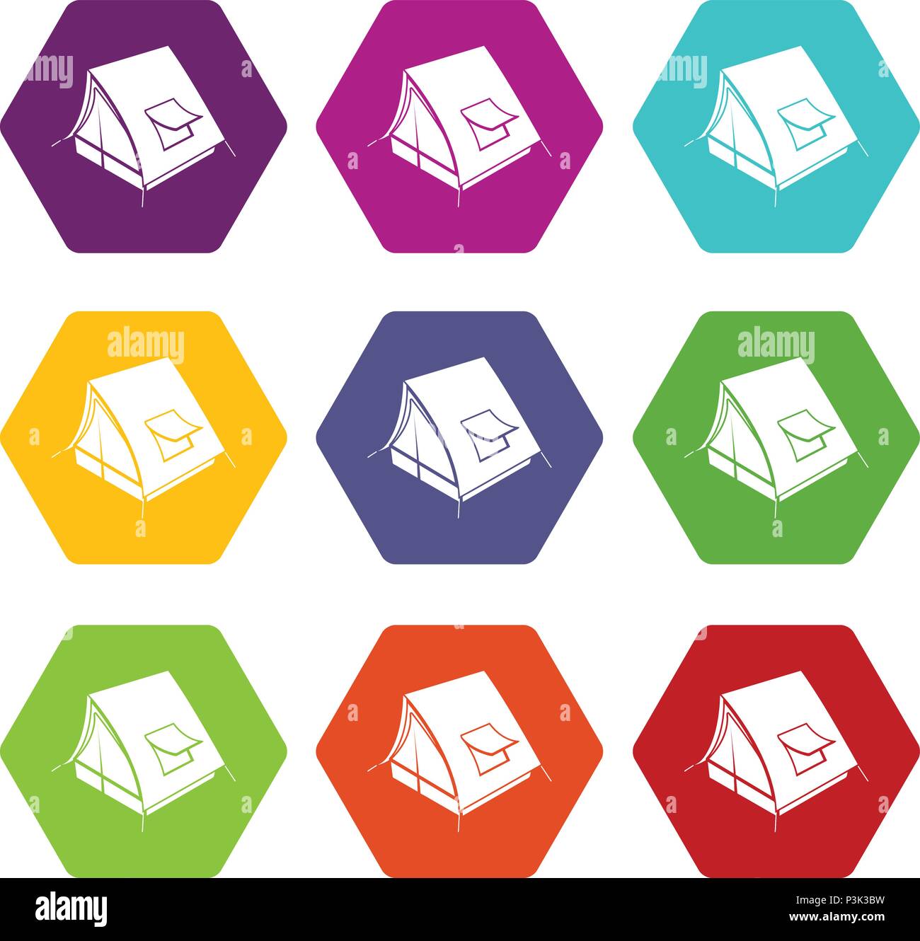 Soviet tent icons set 9 vector Stock Vector Image & Art - Alamy