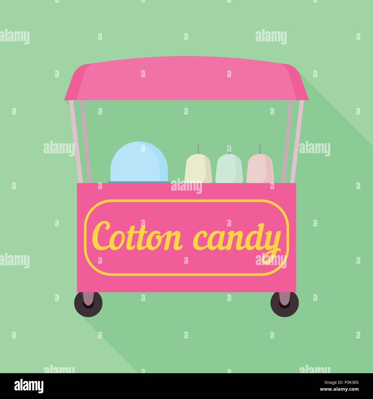 Carnival shop cotton candy Stock Vector Images - Alamy
