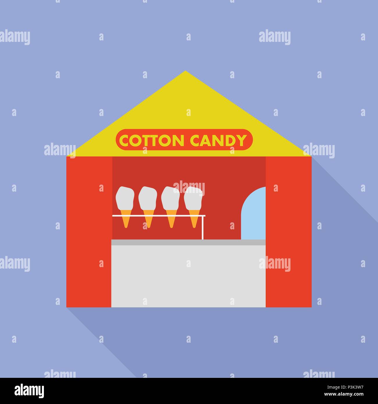 Carnival shop cotton candy Stock Vector Images - Alamy