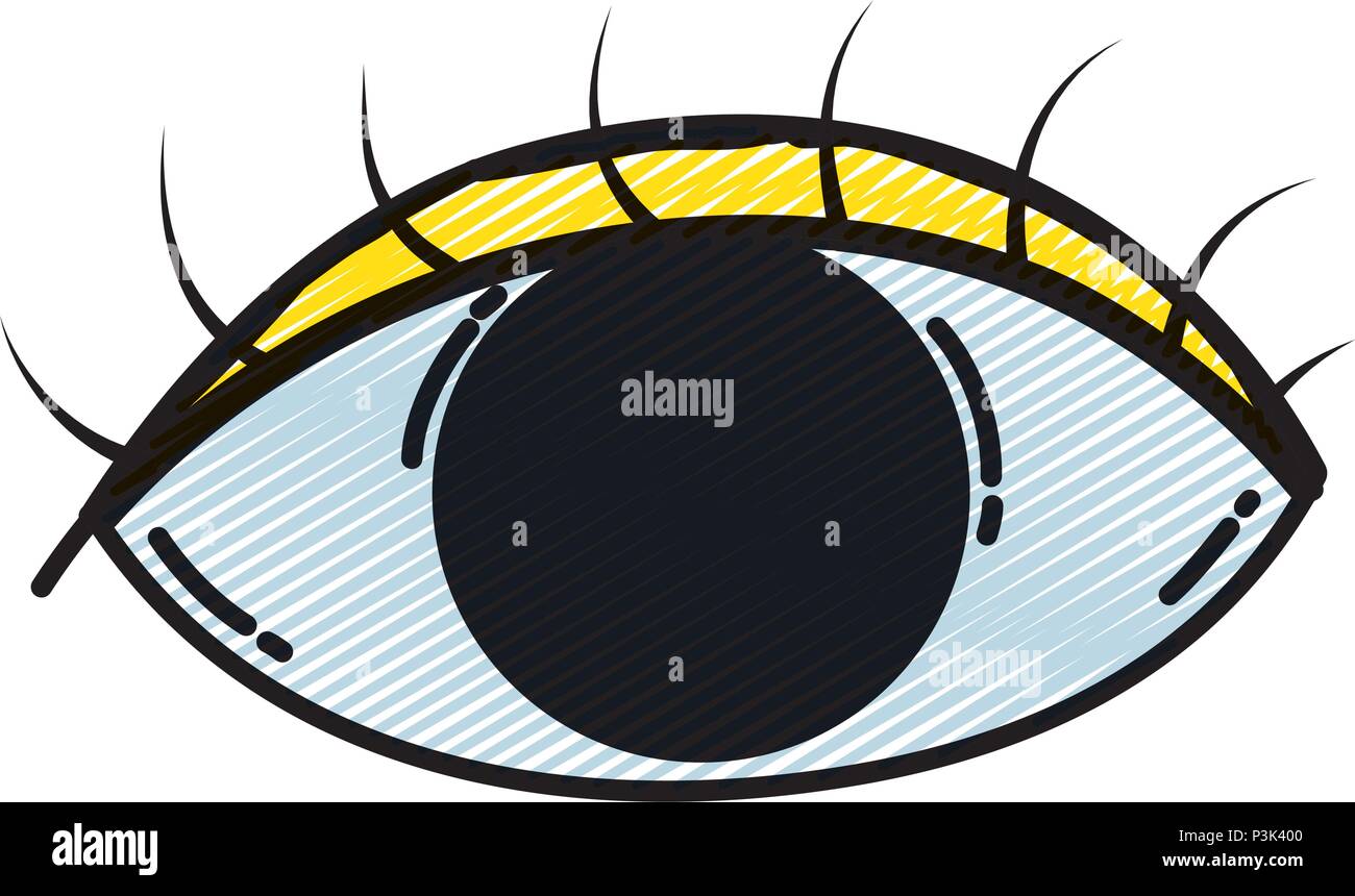 doodle human graphic vision eye design Stock Vector Image & Art - Alamy
