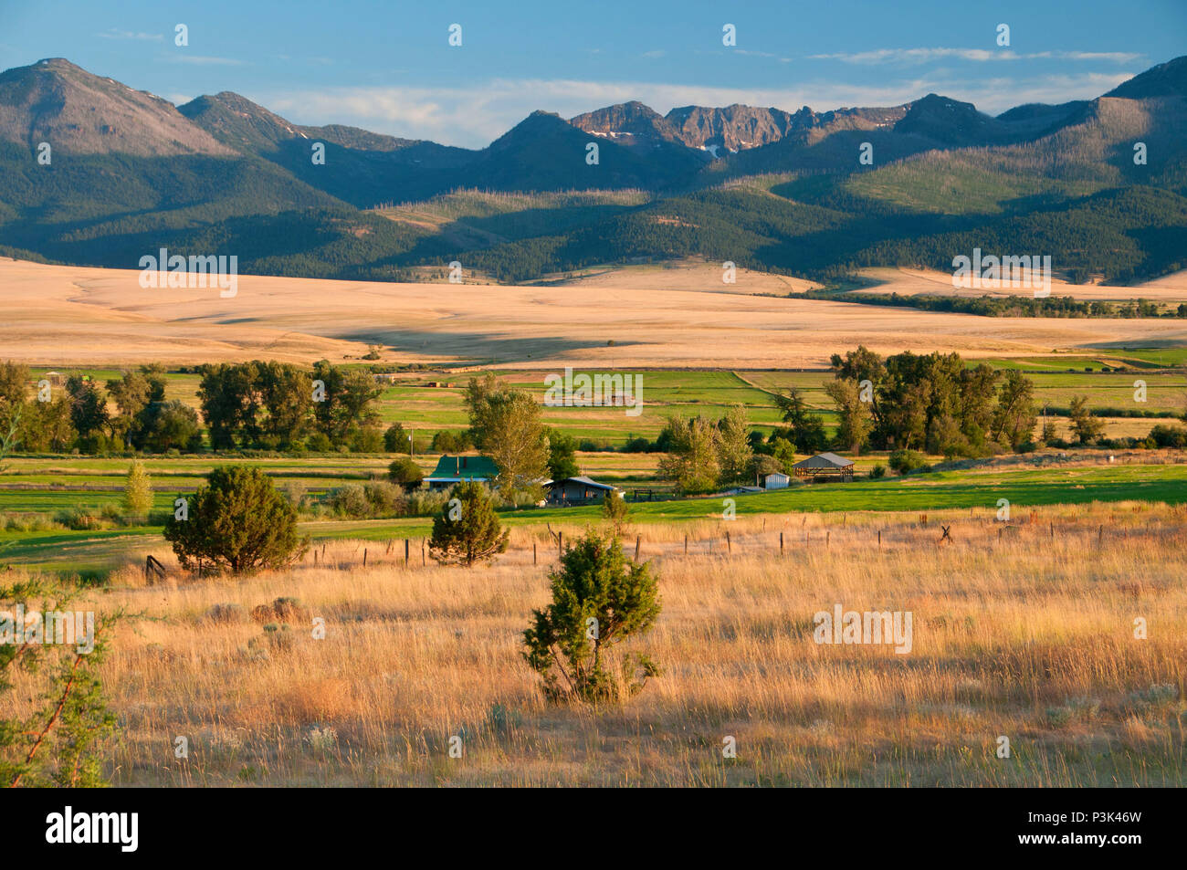 Strawberry Mountains across John Day Valley, Journey through Time National Scenic Byway, Grant