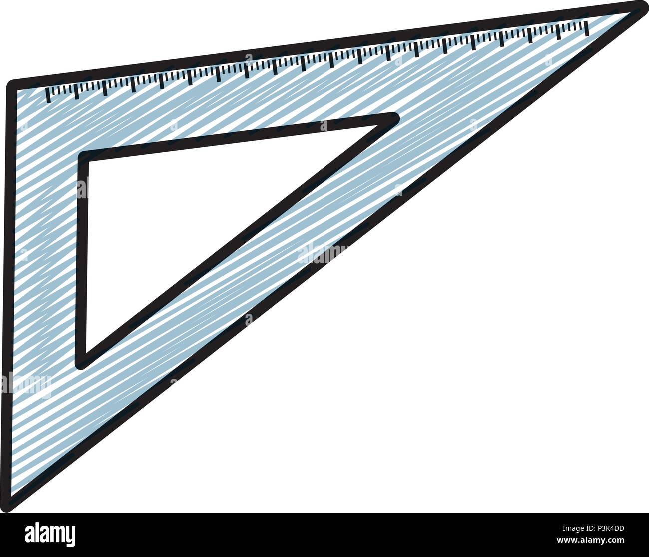 doodle squard ruler design school tool Stock Vector Image &amp; Art - Alamy