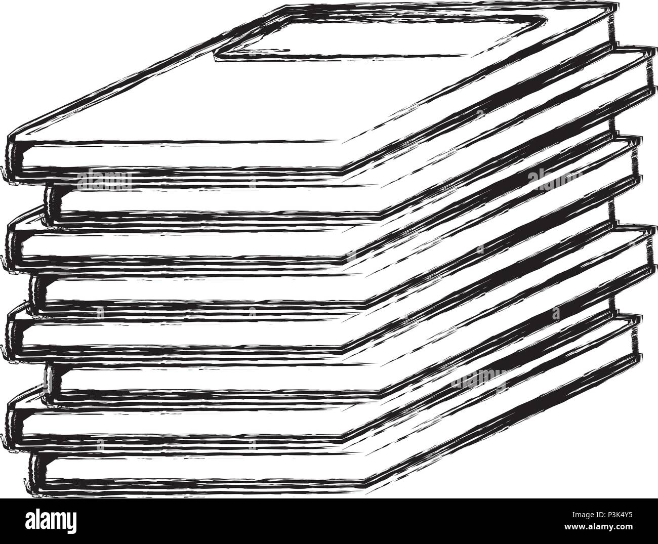grunge education books academic object study Stock Vector Image & Art ...