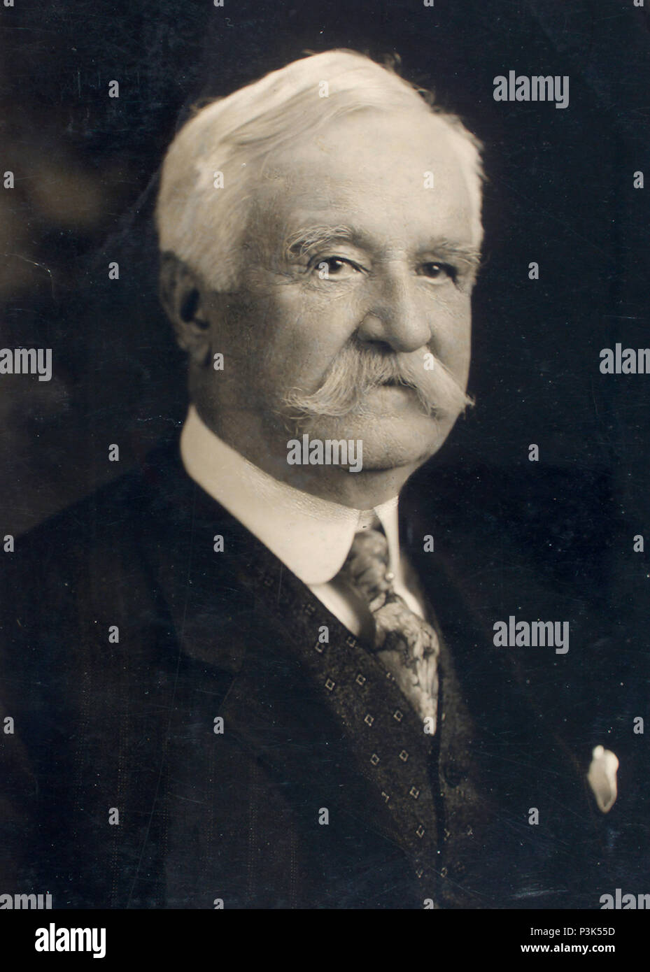 Morgan Gardner Bulkeley (1837 – 1922) American politician and businessman Stock Photo