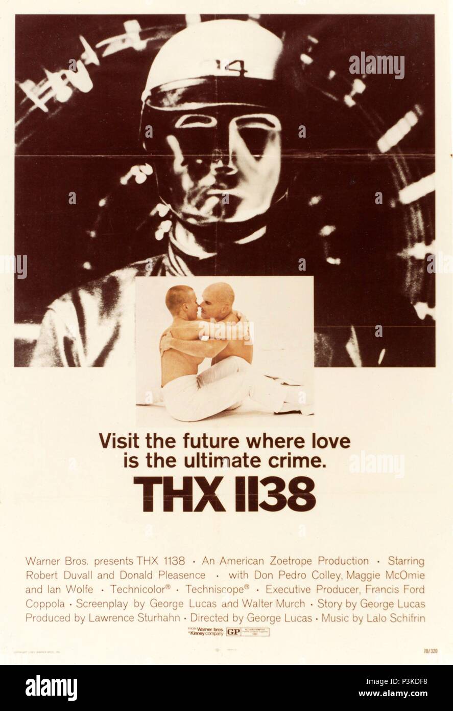 Original Film Title: THX 1138.  English Title: THX 1138.  Film Director: GEORGE LUCAS.  Year: 1971. Credit: AMERICAN ZOETROPE/WARNER BROTHERS / Album Stock Photo