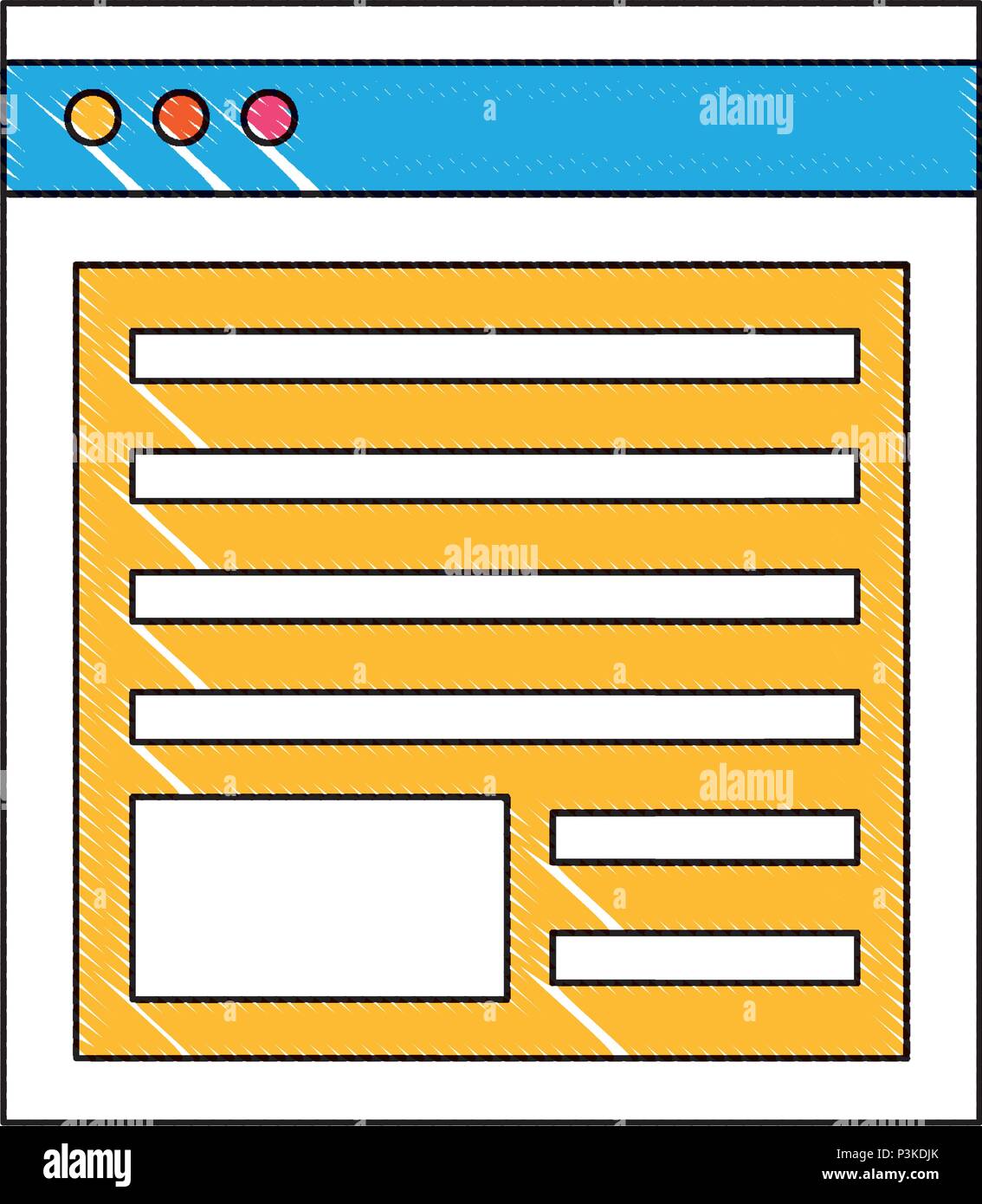 website page information business report vector illustration Stock ...