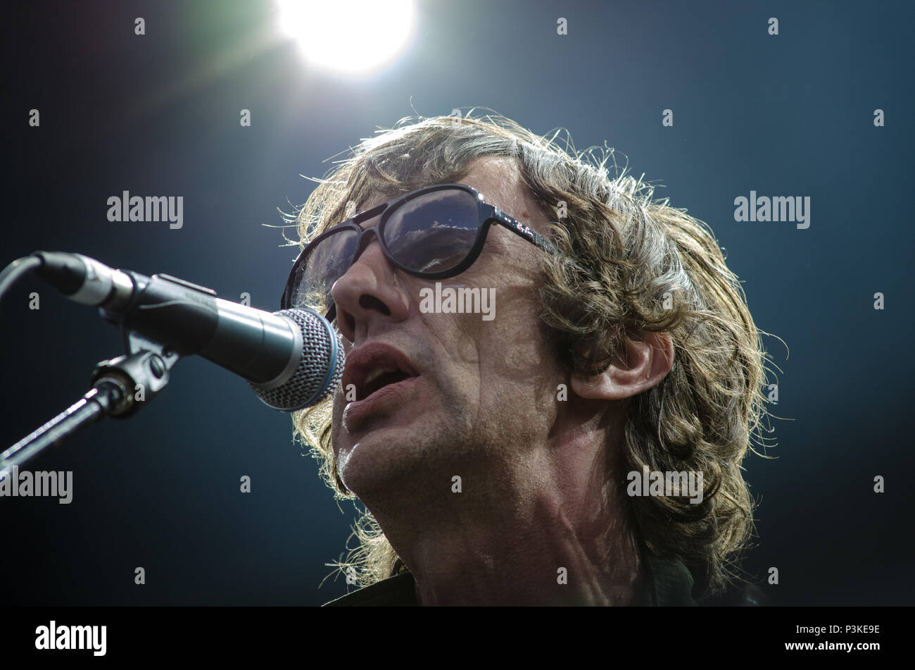 Richard Ashcroft The Verve Performing Live Stock Photo