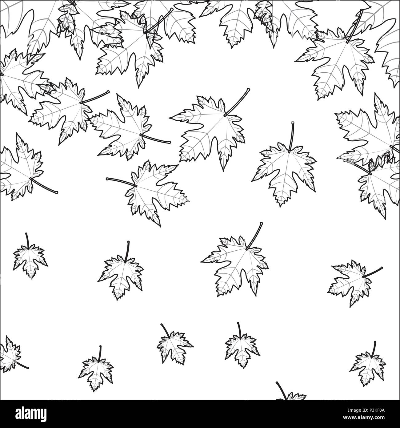 maple leaf icon pattern vector illustration design Stock Vector Image ...