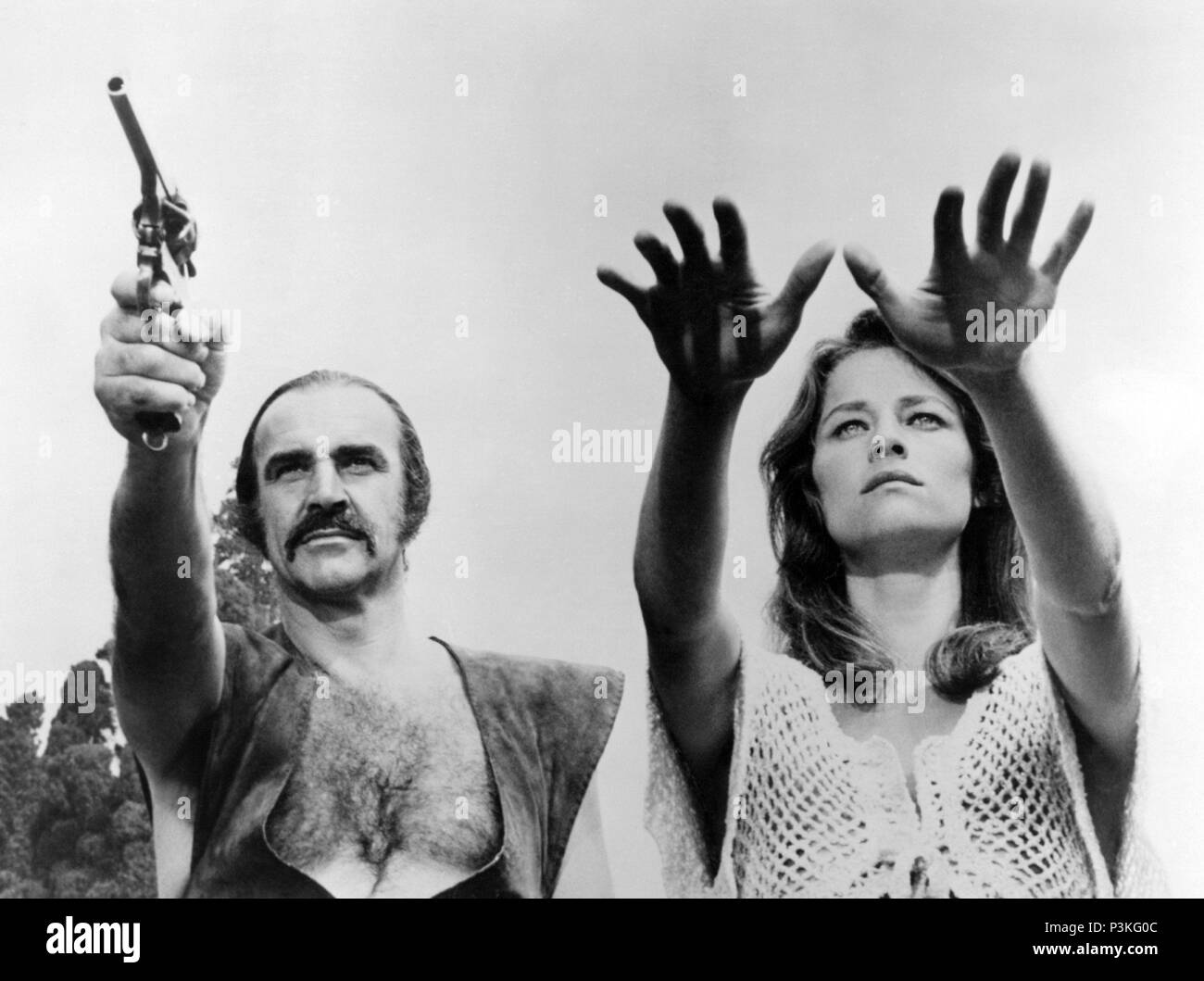 Original Film Title: ZARDOZ.  English Title: ZARDOZ.  Film Director: JOHN BOORMAN.  Year: 1974.  Stars: SEAN CONNERY; CHARLOTTE RAMPLING. Credit: 20TH CENTURY FOX / Album Stock Photo
