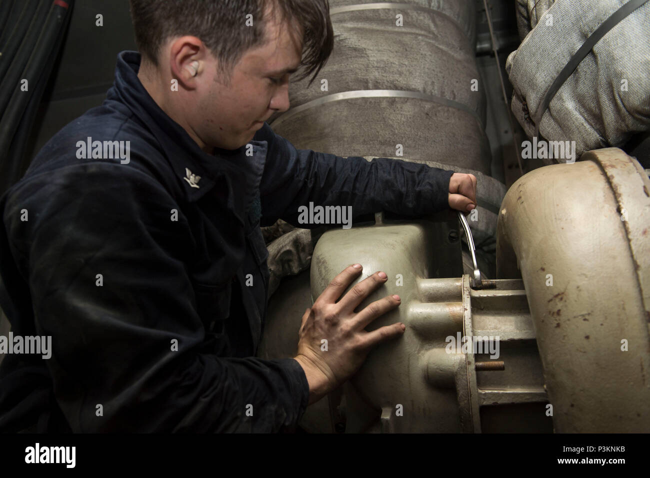 160702NDQ840045 ATLANTIC OCEAN (July 02, 2016) Engineman 3rd Class