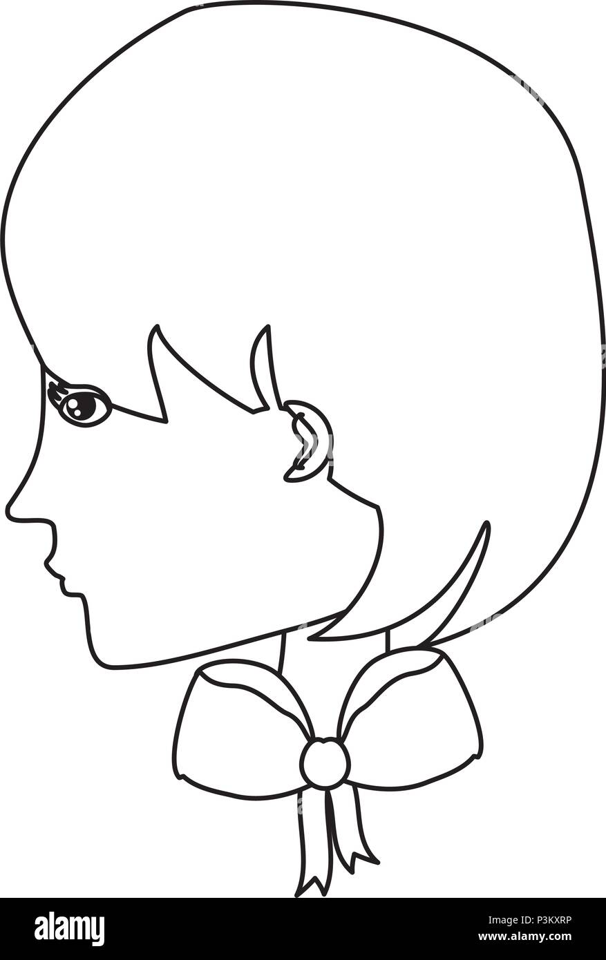 Vectoring Short Hair in a Negative Space Illustration in Adobe
