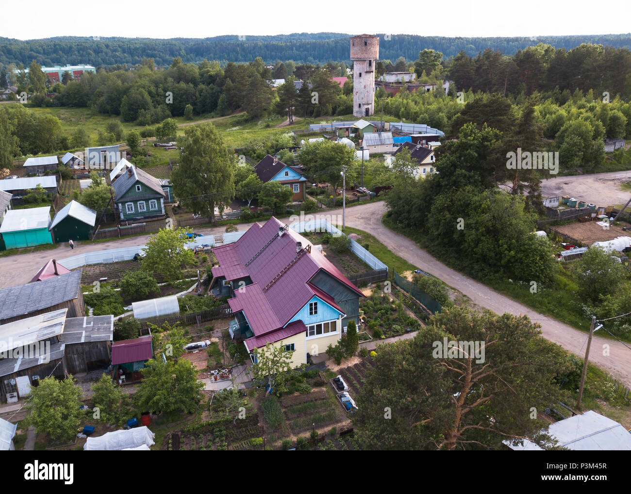 Village of Nikolsky at Leningrad region near Karelia, Russia Stock ...