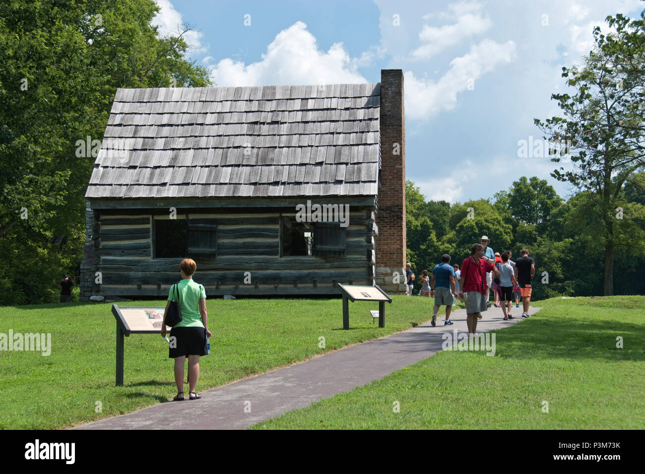 Andrew Jackson’s original log farmhouse was later converted into slave