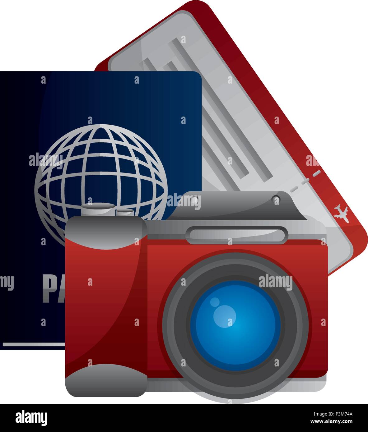 tourism and travel set icons vector illustration design Stock Vector ...