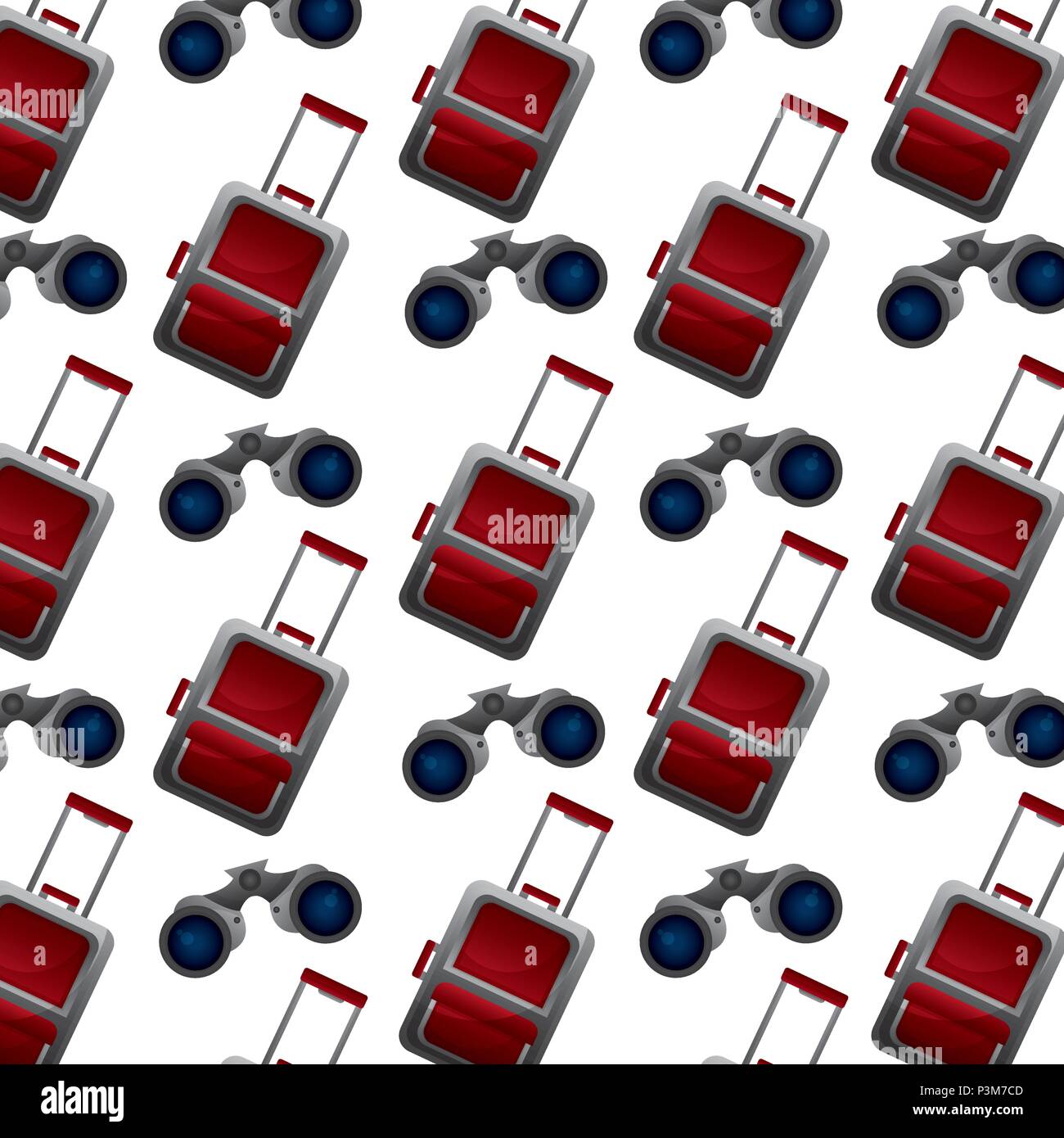 travel tourism set icons pattern background vector illustration design ...