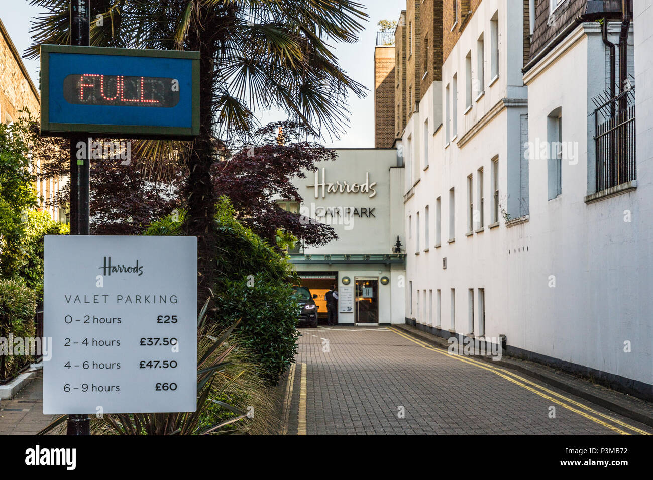 Harrods car park Stock Photo Alamy