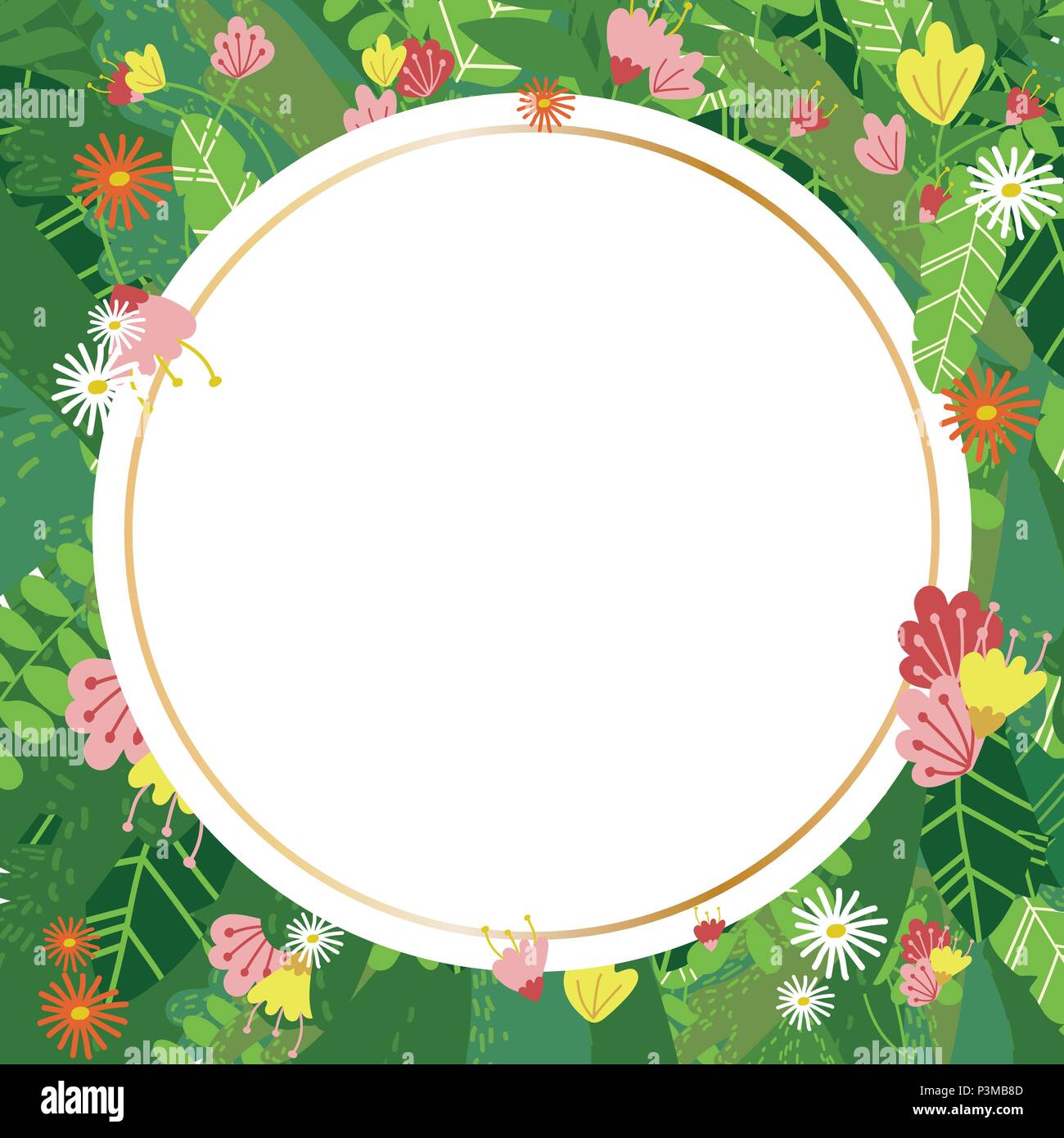 Geometric botanical vector design frame Stock Vector Image & Art - Alamy