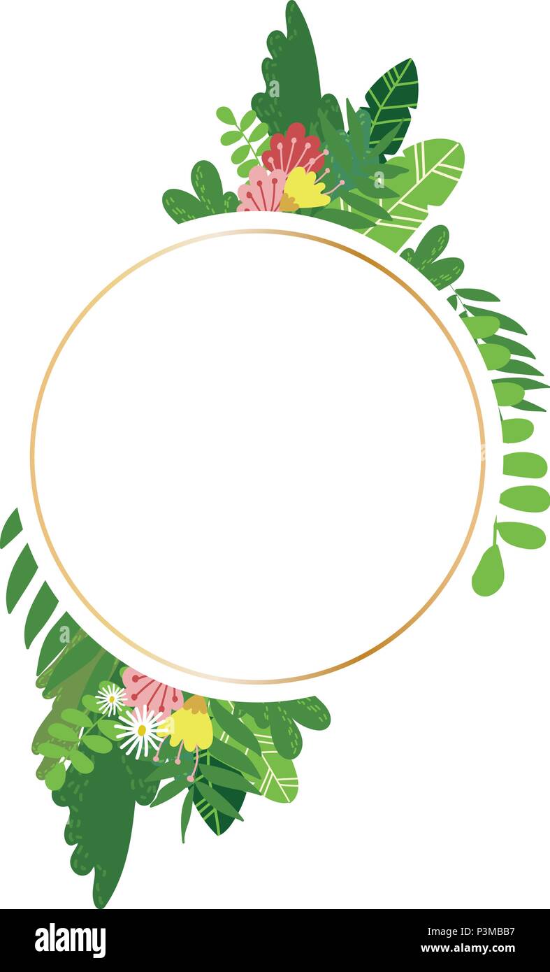 Geometric botanical vector design frame Stock Vector Image & Art - Alamy